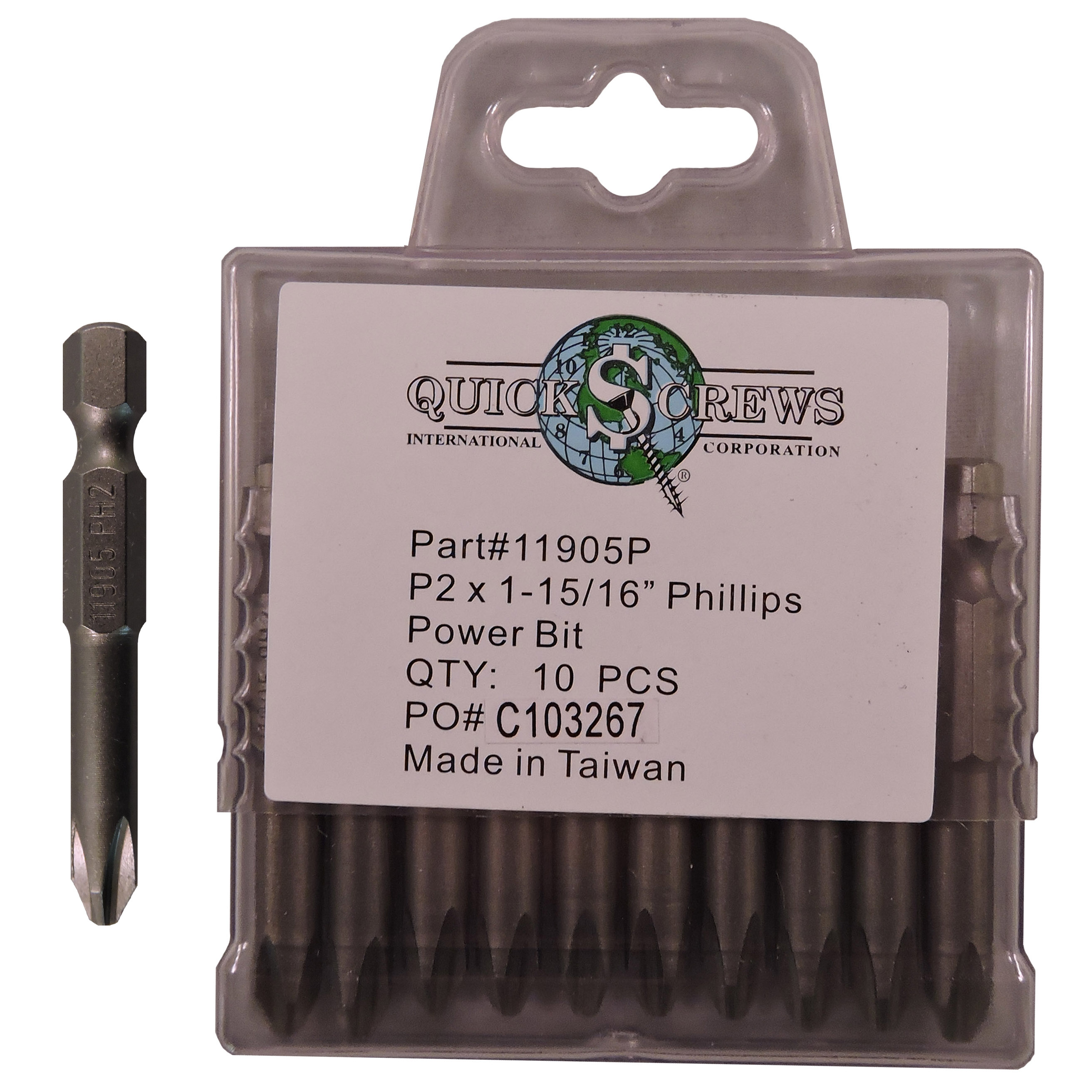 Phillips Drive Bits Standard Type